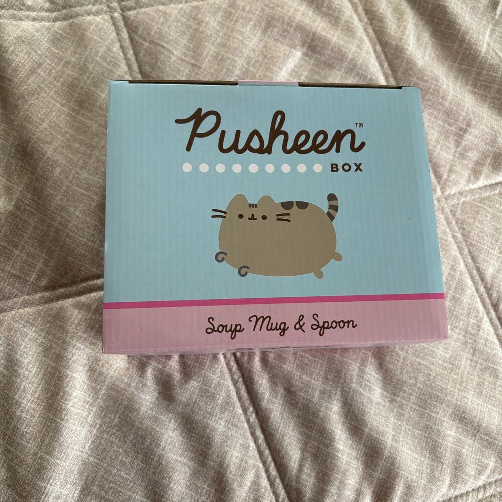 NIB Pusheen Box Exclusive Soup Mug & Spoon Set CultureFly